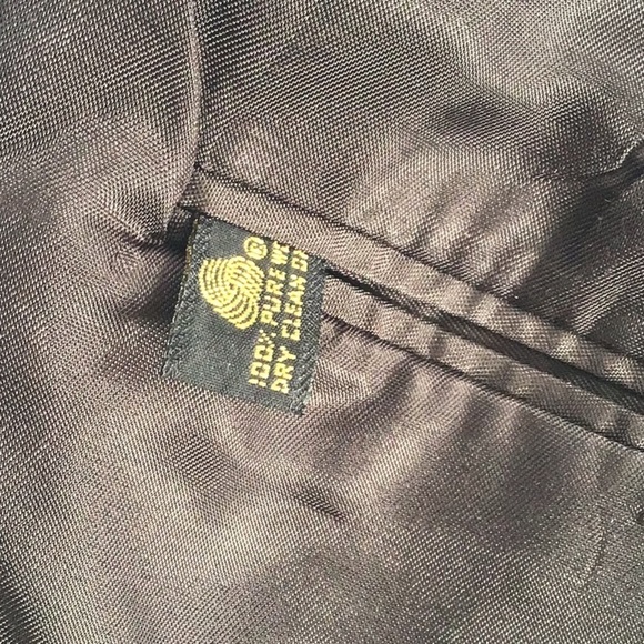 Vintage Brooks Brothers charcoal grey pinstripe 3 button wool suitcoat 44Reg EUC - Picture 10 of 13